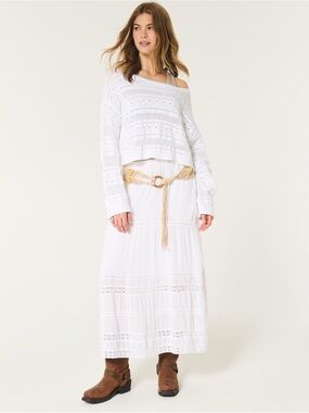 Hollister Lace Maxi Skirt